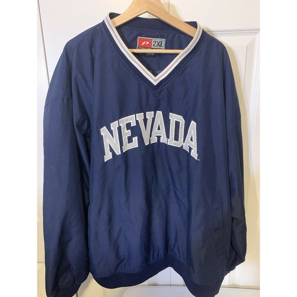 Vintage Nevada Pro Player Pullover‎ Men’s Sz 2XL Blue - Picture 4 of 6